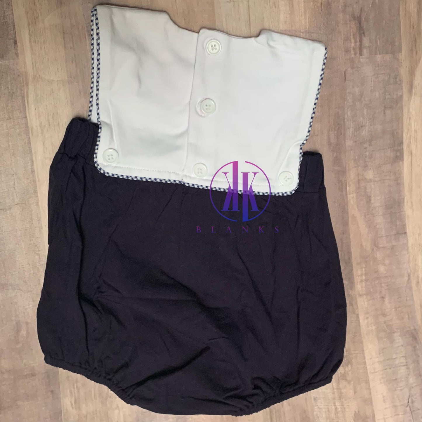 Unisex Gingham Trim Bubble